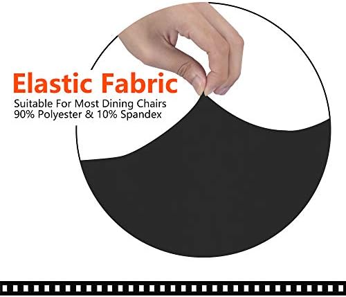 SARAFLORA Universal Office Chair Cover - Large Black Zipper Removable Washable