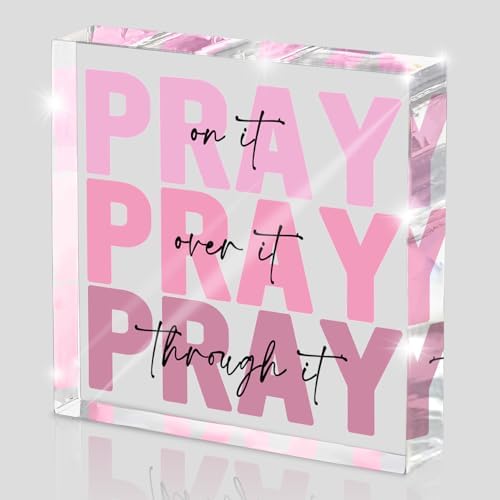 Pink Inspirational Bible Verse Wall Art for Women 1