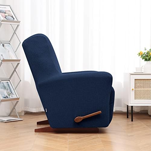 KEKUOU Recliner Chair Cover Navy Blue 1 Piece 1