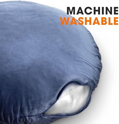 Cheer Collection Extra Large Floor Pillow - Navy Blue