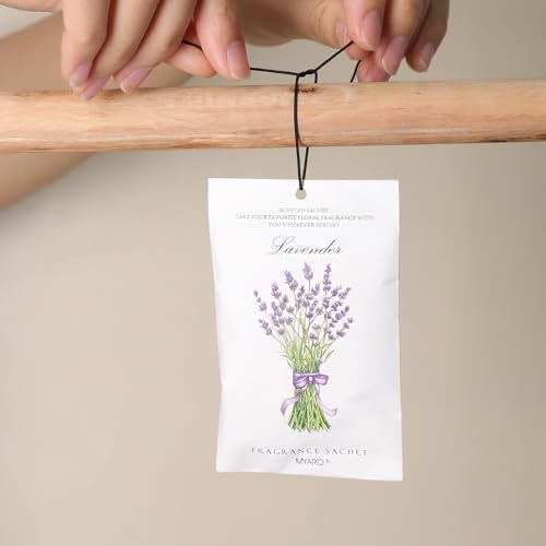 MYARO 12-Pack Lavender Scented Sachets for Home