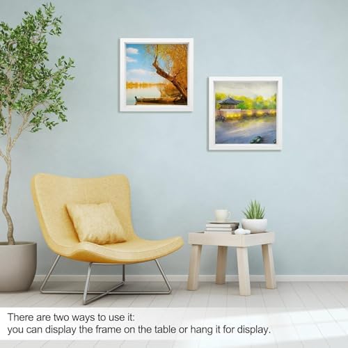 4 Pack 8x8in Shadow Box Frames for Photos Crafts and Memories