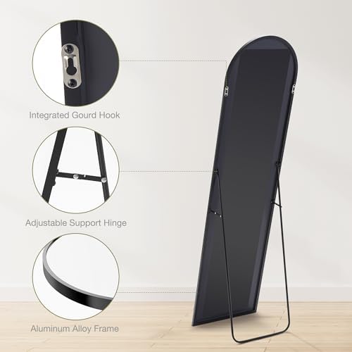 Sweetcrispy 59x16 Arched Full Length Mirror