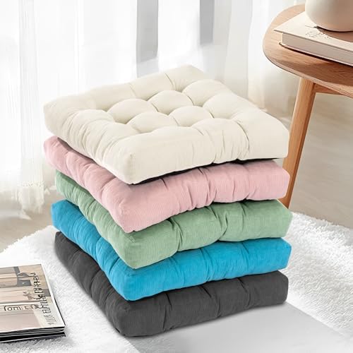 PAROLL Floor Pillow Cushions Set of 2 Dark Grey