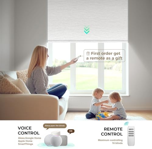 HeyBlinds Motorized Shades with Alexa Compatibility 1