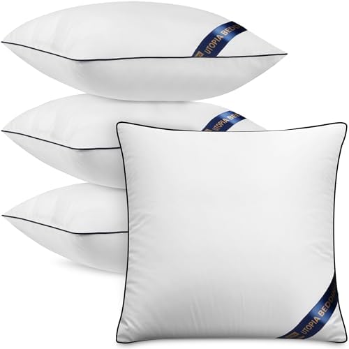 Utopia Bedding Throw Pillow Inserts Pack of 4 1