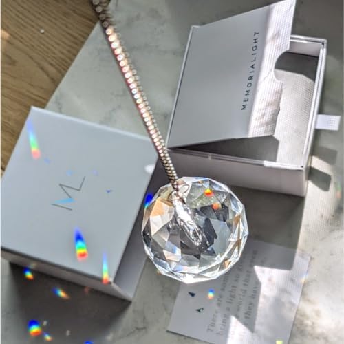 Rainbow Light Crystal Ornament for Grief and Bereavement