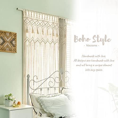 Mkono Macrame Curtain Large Boho Wall Hanging