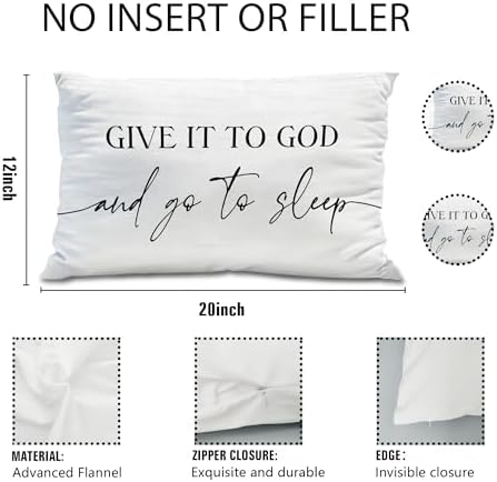 Knibeo 12x20 Flannel Pillow Cover White