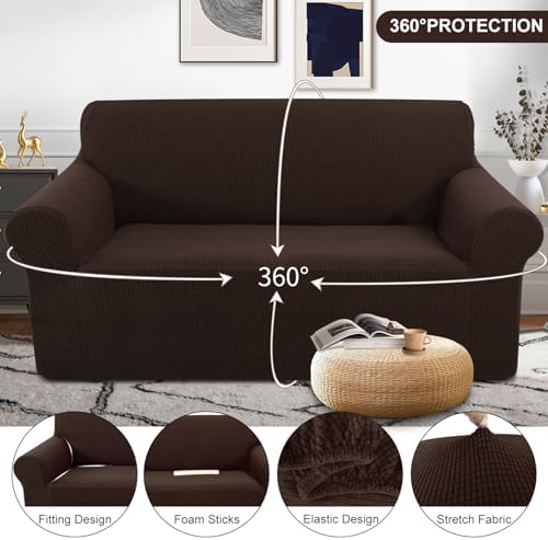 U-NICE HOME Loveseat Cover Pet Friendly Stretch Couch Slipcover