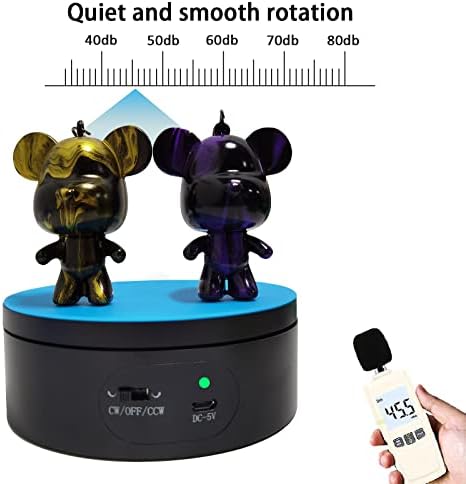 YVV 360 Rotating Display Stand for Epoxy Tumbler Black 472in