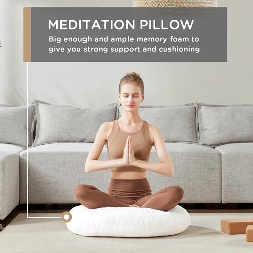 Codi Round Floor Pillow Insert 32 Inch Memory Foam Cushion