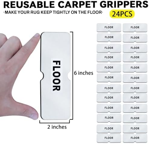 Urdar Brunnr Rug Grippers 8Pcs Non-Slip Tape Pads