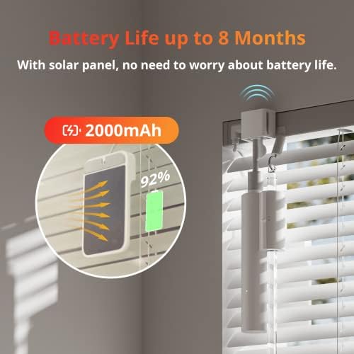 SwitchBot Blind Tilt - Smart Motorized Blinds with Solar Power and Alexa Control