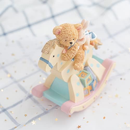 Love for You Music Box Bear Rabbit Rocking Horse
