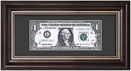 Space Art Deco 4x9 Dollar Bill Frame with Mat 1