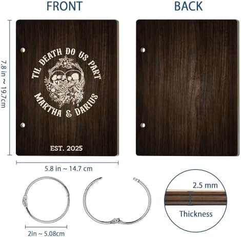 La Boda Personalized Card Album Keeper with Metal Buckles 1