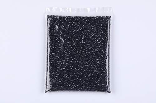 Gintoaria 10000 pcs Wedding Confetti Rhinestones 45mm Acrylic Diamonds Vase Fillers Black
