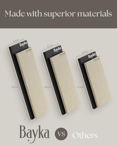 BAYKA Rustic Floating Wall Shelves for Bedroom and Living Room Storage