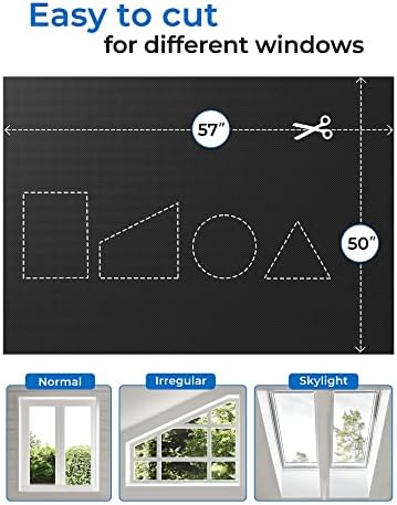 Sumobaby 50x57 Portable Blackout Curtains Black