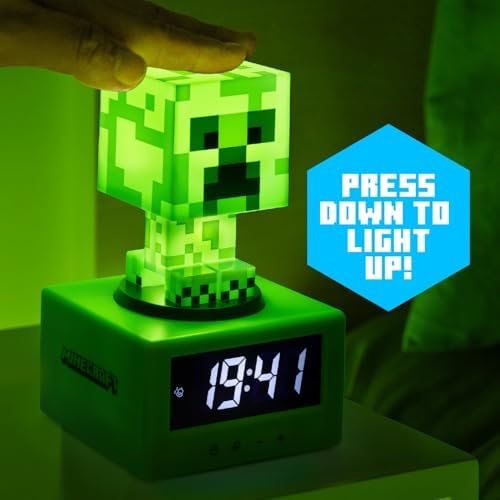 Paladone Minecraft Creeper Alarm Clock 1
