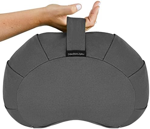 Retrospec Sedona Zafu Cushion - 17in Buckwheat Meditation Pillow with Handle