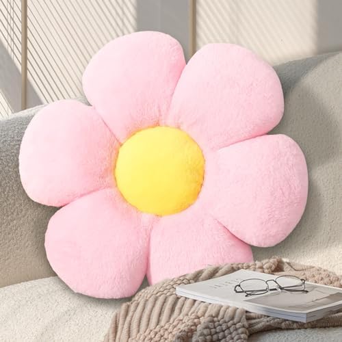 1771In Pink Daisy Flower Throw Pillow