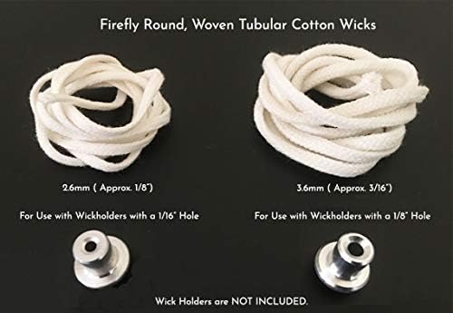 Firefly 5 Ft 26mm Braided Cotton Wick for Oil Lamps