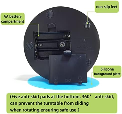 YVV 360 Rotating Display Stand for Epoxy Tumbler Black 472in