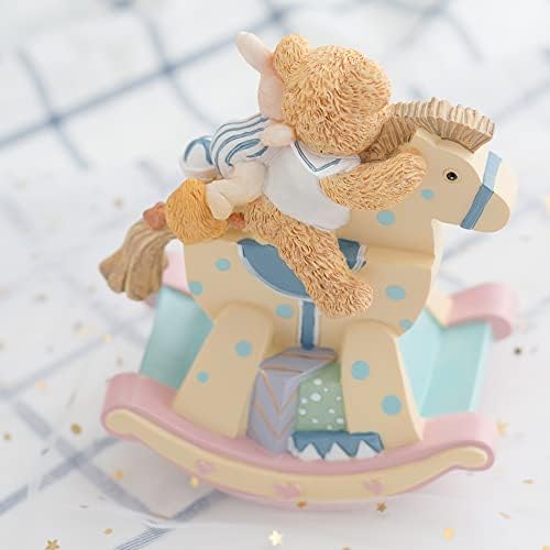 Love for You Music Box Bear Rabbit Rocking Horse