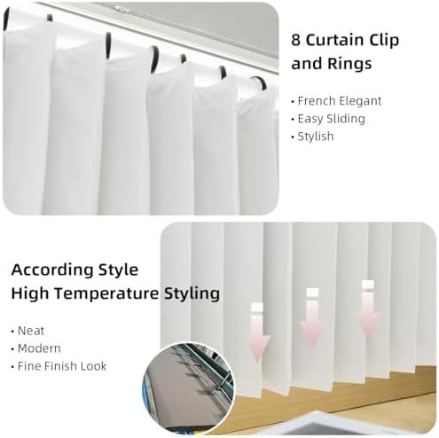 Treatmentex Folding Door Curtains - White 42 x 78 1 Panel