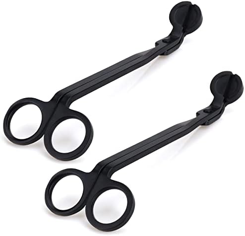 2pcs Matte Black Candle Wick Trimmer Set