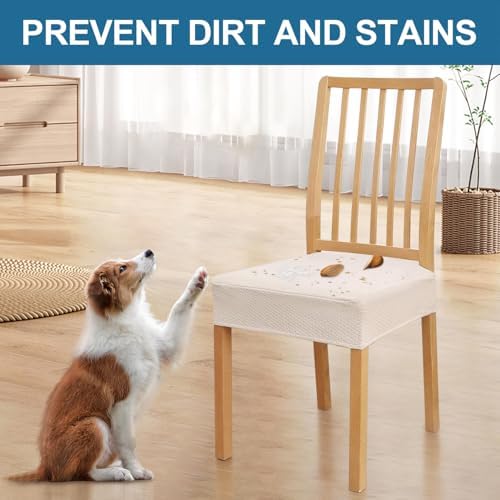 Smiry Waterproof Seat Covers Set of 4 Beige