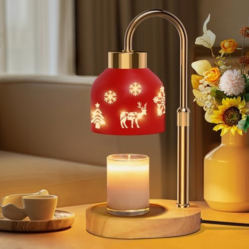 Loowoko Candle Warmer Lamp 2 Bulbs Dimmable with Timer