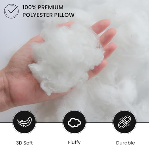 Foamily Throw Pillow Insert 18x18 Inches Hypoallergenic