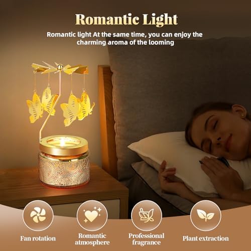 Unique Rotating Candles for Women Birthday Gifts