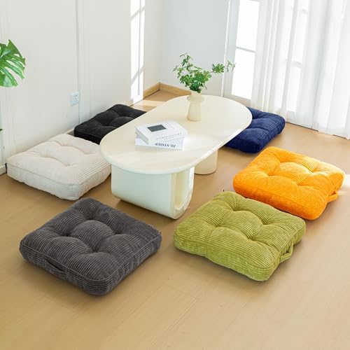 HIGOGOGO Washable Floor Pillow Cushion 22x22 Inch 1