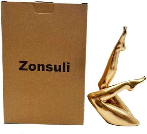Zonsuli Golden Legs Sculpture Elegant Resin Decor