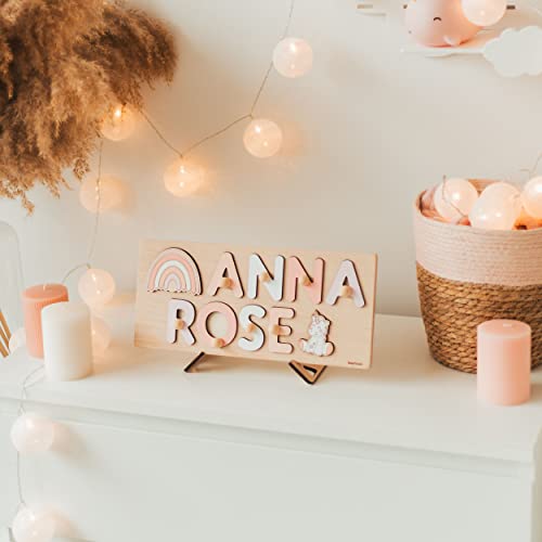 Personalized Wooden Name Puzzle Montessori Toy 1