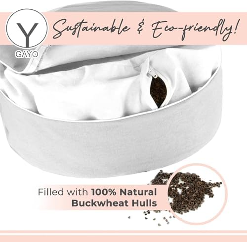 Y O GAYO Meditation Cushion with Washable Cover