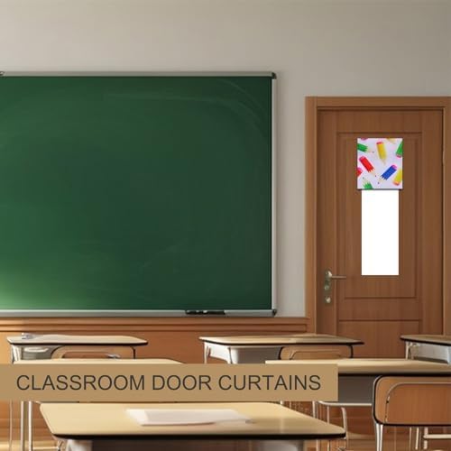 ChYoung Classroom Door Window Cover Blackout Shades 8x36 Inch 1