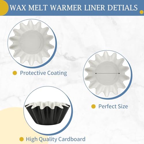 PEASUG 50 Pcs Leakproof Wax Melt Liners 1
