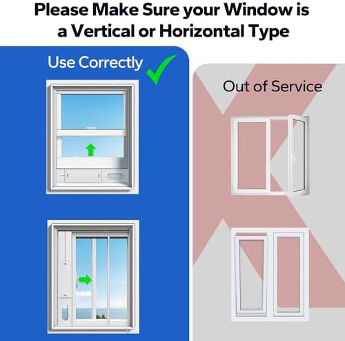 Cestluck Adjustable AC Window Vent Kit 17-63