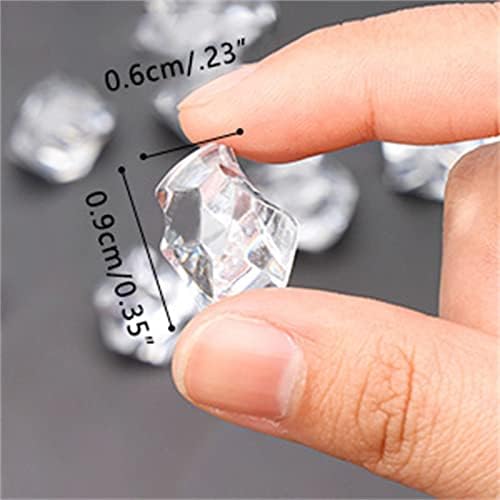 VESNIBA 50PCS Clear Acrylic Vase Decorative Stones