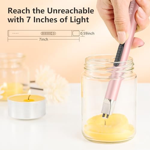REIDEA S4 Pro Flameless Windproof Electric Lighter Rose Gold