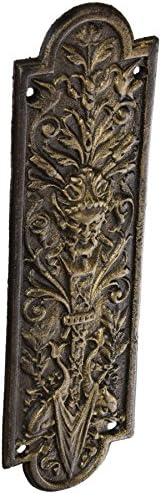 Design Toscano Greenman Iron Door Plate Bronze