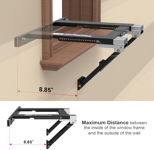 Adjustable Window AC Bracket No Drill 220 lbs
