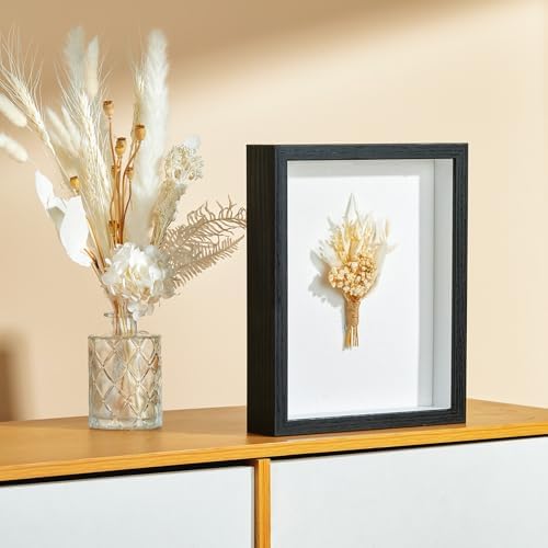 MUXIUNT 8x10 Shadow Box Frame with Linen Foam Backing