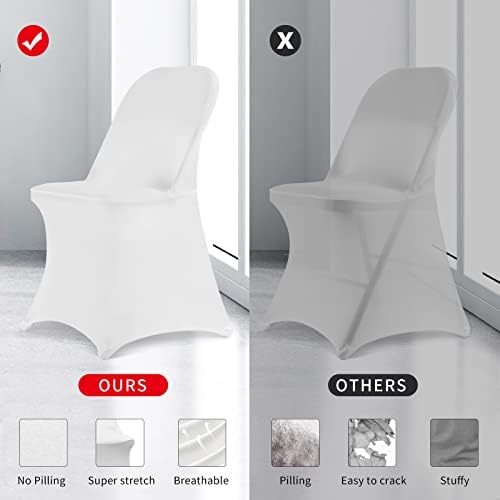 HAINARverS Stretch Spandex Chair Covers 30PCS Universal Fit for Events