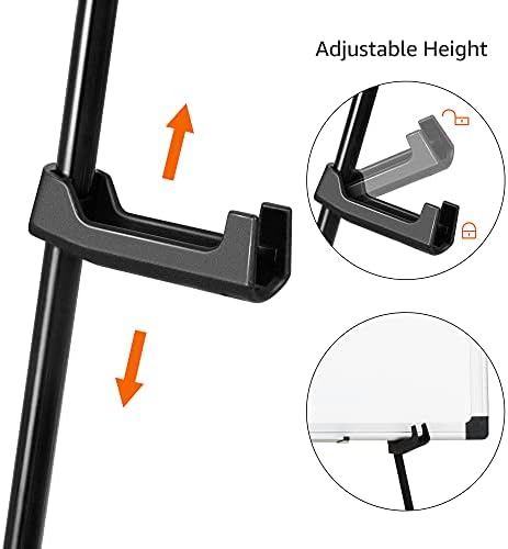 Amazon Basics Easel Stand with Tripod Base Black Steel 5 lb Support